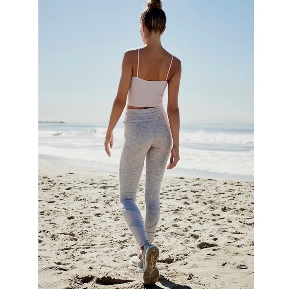 FREE PEOPLE x REVOLVE Gray Kyoto High Rise Ankle Leggings Size Small - Picture 7 of 11